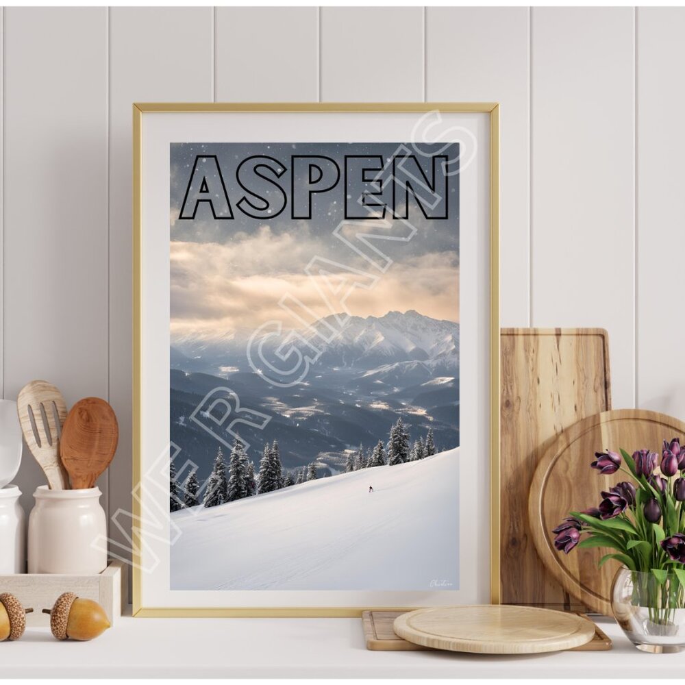 ASPEN 11x17 Art Print (scenic, aesthetic, mountains, Colorado)